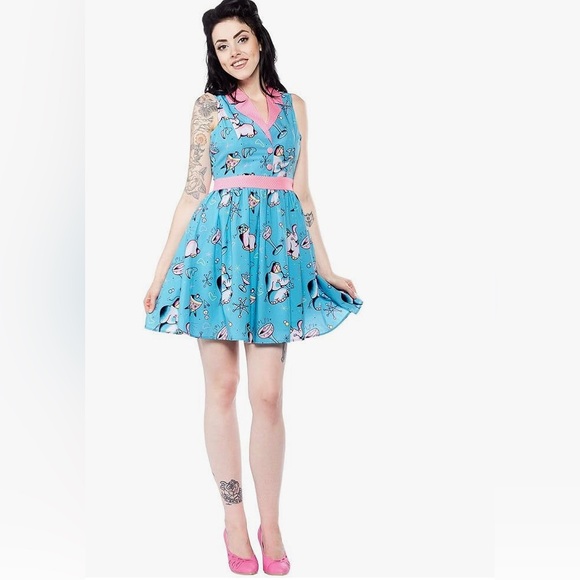 SOURPUSS Dress Pink Elephants on Parade, Size XL - Picture 2 of 10